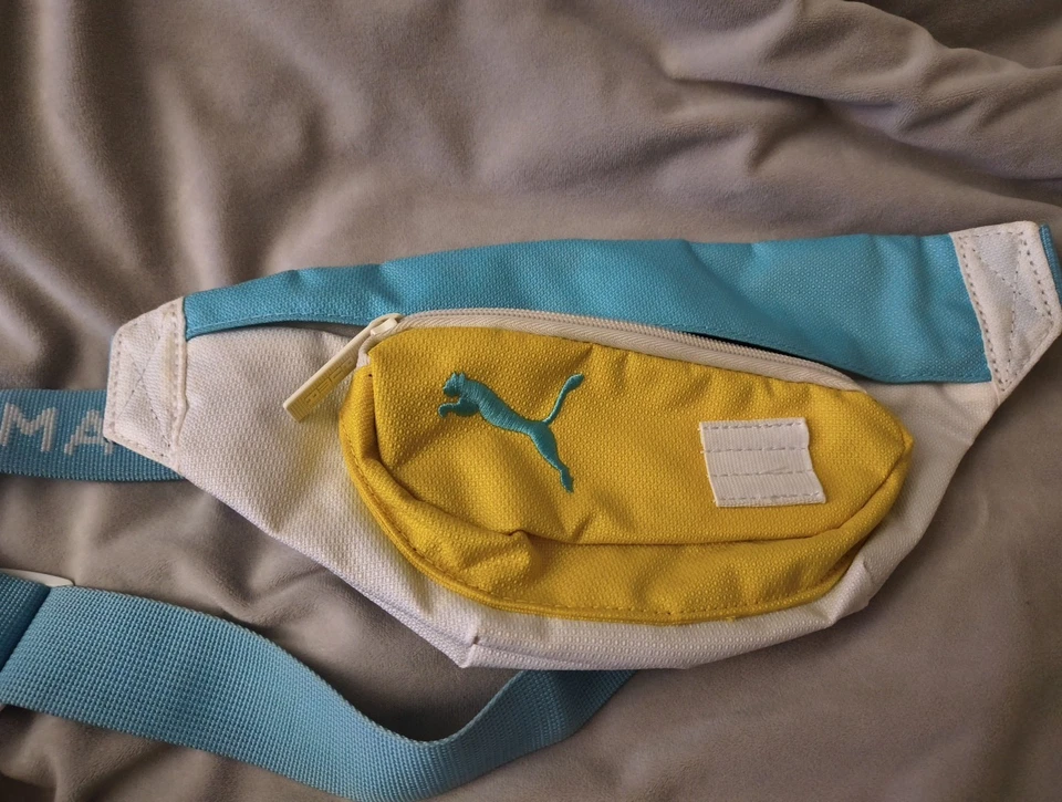 Bolso abdominal ajustable Puma azul/amarillo/blanco Foto 1 de 4