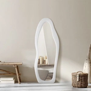 Vanity Mirror Irregular Full Length Mirror Dressing Mirror Leaning Wall Mirror - Picture 1 of 17