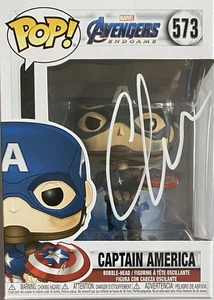 CHRIS EVANS HANDSIGNIERT CAPTAIN AMERICA FUNKO POP #573 - Bild 1 von 1