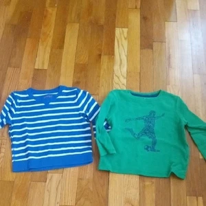boys 4 striped sweatshirt and green thermal - Picture 1 of 3