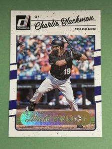 Charlie Blackmon 2017 Donruss Artist Proof #'d 10/10 Colorado Rockies #91 T397 - Picture 1 of 2