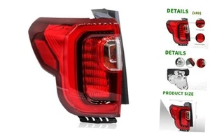 Tail Light Assembly w/Chrome Trim Compatible with Acadia SL SLE SLT Denali - Picture 1 of 8