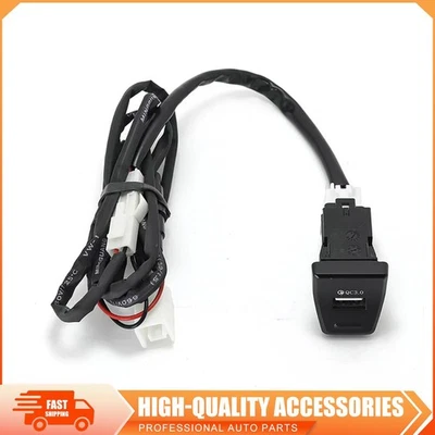 1 pieza consola central para Toyota RAV4 2020-2022 adaptador USB QC 3.0 cargador concentrador LED Foto 1 de 4