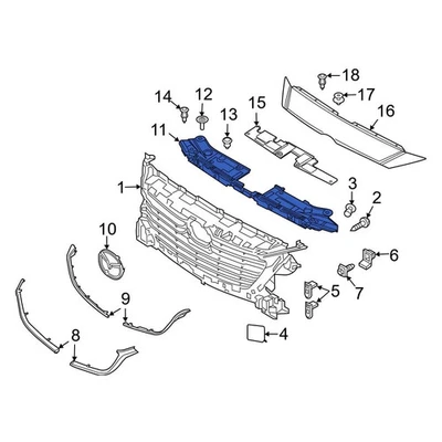 For Mazda 3 2017-2018 Mazda B63B50717 Front Radiator Support Access Cover Foto 1 de 2