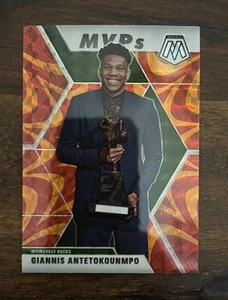 Giannis Antetokounmpo 2019-20 Panini Mosaic MVP's Orange Reactive #297 Bucks 🔥 - Foto 1 di 2
