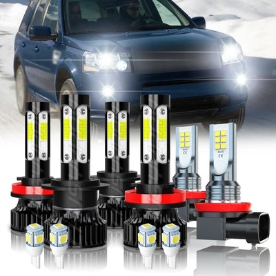 For Land Rover LR2 LR4 2010-2015 LED Headlight High Low Beam Fog Light 6000K - Image 1 of 4