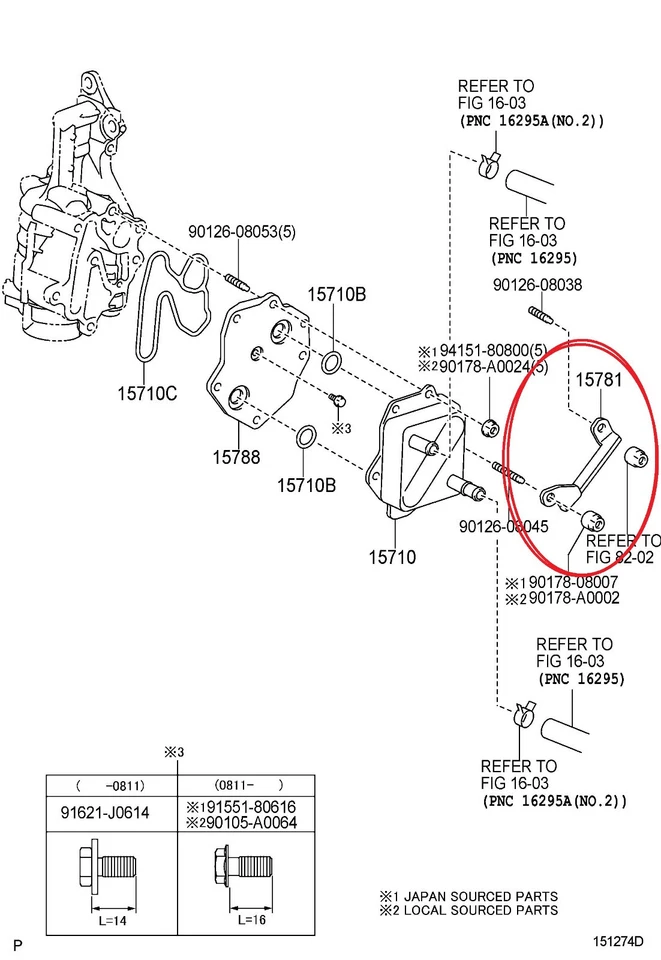 07-21 TOYOTA TUNDRA SEQUOIA масляный охладитель двигателя масляный фильтр корпус кронштейн с гайками - Изображение 1 из 1