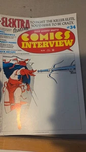 1986 Comics Interview #34 sehr guter Zustand/FN 5.0 Elektra Assassin / Bill Sienkiewicz - Bild 1 von 2