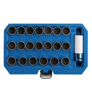 Kompatibel für 21-teiliges Master Lock Radmutter Stehbolzenschlüssel-Set Entfernung Sicherungsbuchse... - Bild 1 von 5