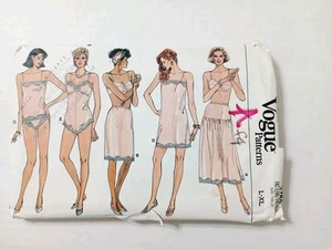 9765 Vogue Sewing Pattern Intimate Teddy Camisole Slip-On Panties. Sz L-XL - Picture 1 of 3