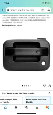 Manija de puerta exterior, compatible con Ford F-150 2004-2014, Lobo, 2006-2008 Foto 1 de 2