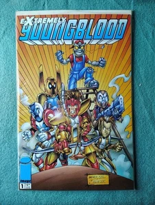 1997 Image Extremely Youngblood #1 one-shot, parody team, chromium age fun retro - Picture 1 of 1