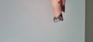 Charm Kugel Perle Stern Mit Blauen Steinchen Armband Clip Stopper - Bild 1 von 5