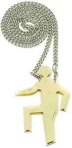 Shufflin Necklace New Sorry For Party Rockin Plastic Pendant 36 Inch Cuban Chain - Picture 1 of 5