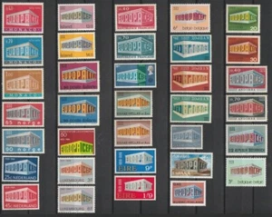 EUROPA CEPT 1969 : Good Complete Year VF MNH Stamps - Catalog Value : 128€ - Picture 1 of 2