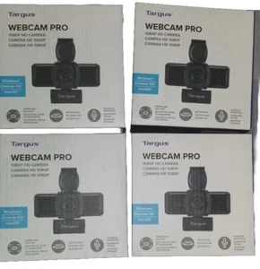 Lot de 4 offres TARGUS WEBCAM PRO 1080P CAMÉRA HD 360 rotation microphone intégré - Photo 1/1