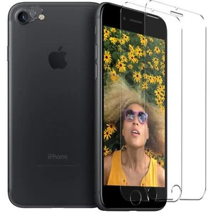 Schutzfolie für iPhone 7 8 SE 2 Display Schutzglas 2x Kamera folie Gorilla glas - Bild 1 von 7
