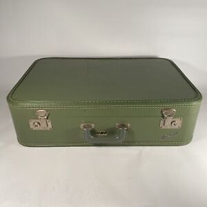 Vintage Green Carilite Luggage Case Suitcase Travel Retro Theatre Prop Decor