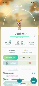 Pokemon TRADE - Deerling Winter Season !! Safe, Cheap & Fast !! - Picture 1 of 1