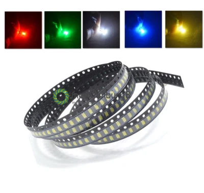 1206 SMD SMT LED Red Green Blue Yellow White 5 Colours Light Super Bright LED - Bild 1 von 4