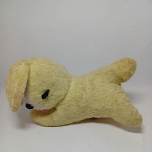 Animal de peluche amarillo musical vintage conejo acostado trabajando 9 - Imagen 1 de 12