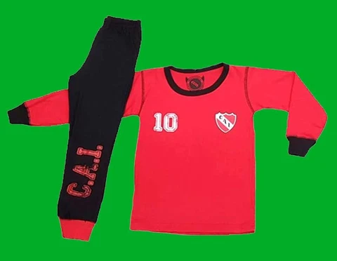 INDEPENDIENTE Football CHILD'S PAJAMAS Autumn-Winter Season sizes 2, 4, 6, 8,10 Cover