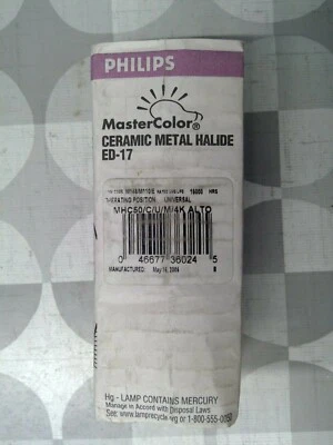 Philips MHC50/C/U/M/4K ALTO 50W 4000K Metal Halide Lamp **Free Shipping** - Image 1 of 3