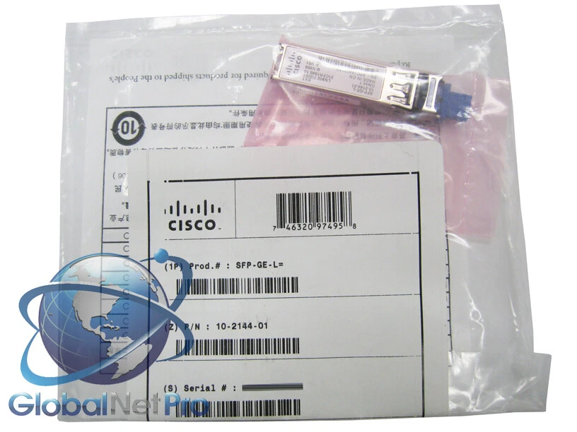 NEW SEALED GENUINE CISCO SFP-GE-L - 1000BASE-LX/LH SFP (DOM) - LIFETIME WARRANTY - Image 1 of 1