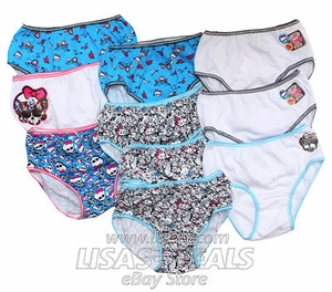 New Girls 10 piece Disney Frozen Monster High Panties Underwear 6 8  - Picture 1 of 5