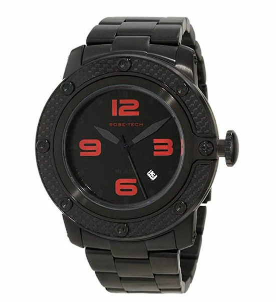 Glam Rock Men's GR33007 SoBe Black Dial Black Ion-Plated Stainless Steel Watch - Image 1 of 1