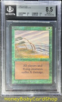 MTG Limited Edition Alpha 1993 Hurricane BGS 8.5Q++ (Baby Quad++) NM/MT+ 93/94 - Image 1 of 4