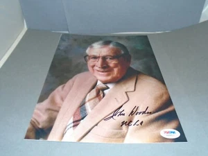 John Wooden Signed UCLA Bruins 8x10 Photo Autographed PSA/DNA COA 1A - Picture 1 of 4