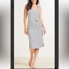 Rails Taylin Sleeveless Knit Dress in Chalk Navy Stripe Size XS