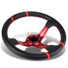 Fit 70Mm 6-Bolt Hub Adapter 350Mm Universal Conotur Steering Wheel Red Stripe