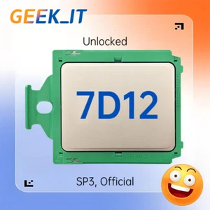 ✅(Unlocked) AMD EPYC 7D12 1.1GHz 32C / 64T 128MB 85W SP3 CPU - Picture 1 of 1