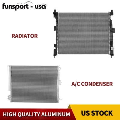 Radiator + AC Condenser for 2016-2021 Dodge Durango Jeep Grand Cherokee 3.0 3.6L Foto 1 de 4