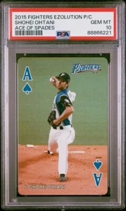 Shohei Ohtani PSA 10 2015 AS DE ESPADAS Japón RARO Bajo Pop Solo 13 Ezolution P/C - Imagen 1 de 6