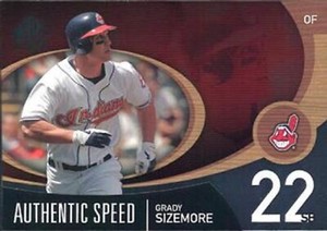 2007 SP Authentic Authentic Speed #AS23 Grady Sizemore Cleveland Indians