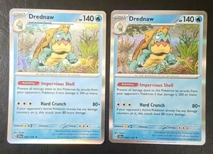 DREDNAW 044/142 (x2), HOLO, POKEMON CARDS (LP/NM) - Picture 1 of 11