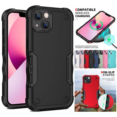 Camera Cover Hybrid Bumper Shockproof Case For iPhone 14 13 12 11 Pro Max XR 8 7 - Image 1 of 4