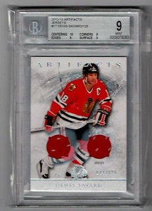 2012-13 UD Artifacts Denis Savard Dual GU Jersey Swatch #'D 043/125 BGS 9 MINT - Imagen 1 de 2