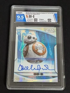 2020 Star Wars Chrome Dave Chapman as BB-8 Prizm Refractor Auto 110/250 Hga 9.5 - Picture 1 of 2
