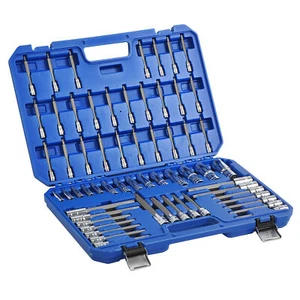 60PC Extra Long Socket Bits and Deep Socket Set 1/4 ,3/8 ,1/2in. Drive TP E-Torx - Picture 1 of 10