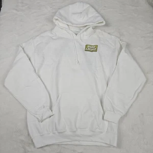 Brew City Budlight Logo weiß Langarm Pullover Hoodie Herren Gr. Medium - Bild 1 von 12