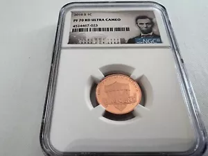 2016-S LINCOLN CENT NGC PF70 RD U.C. PORTRAIT LABEL "TOP POP ONLY 337" - Picture 1 of 4