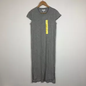 Abito maglietta midi donna Jessica Simpson grigio erica chiaro nuovo con etichetta taglia small - Foto 1 di 5