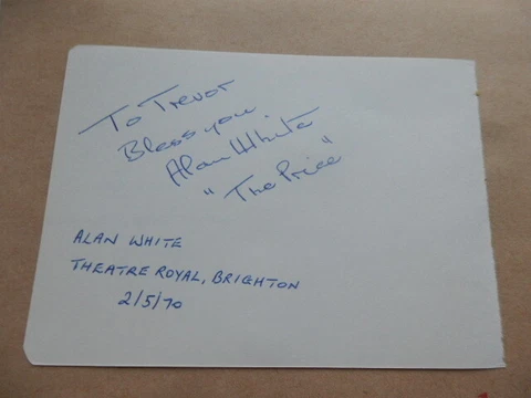ALAN WHITE / GEORGE BAKER    -  ACTORS  - AUTOGRAPHS - 1970 Cover