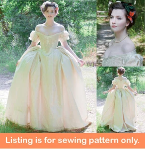 PATRÓN DE COSTURA Mujer Disfraz Vestido Vestido - Fuera del Hombro Victoriano Plus 7885 - Imagen 1 de 3