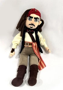 Jack Sparrow 15" Stuffed Plush Doll Disney Pirates of the Caribbean VERY RARE - Picture 1 of 7