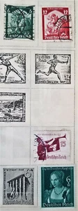 ALEMANIA 1935 - 1939 Juego de 4 Estampillas Usadas/Como Nuevas con Bisagras CV $10.50 - Imagen 1 de 1